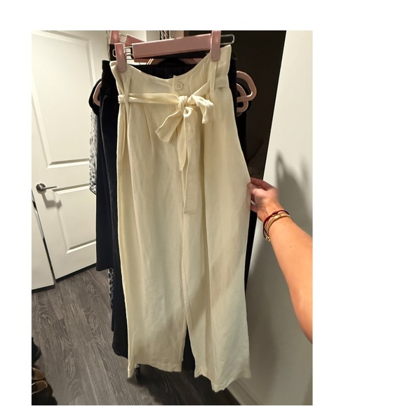 Rails - Jess Linen Pant w/pockets & buttons - Cream - Size Small (US 2-4) - Picture 1 of 14